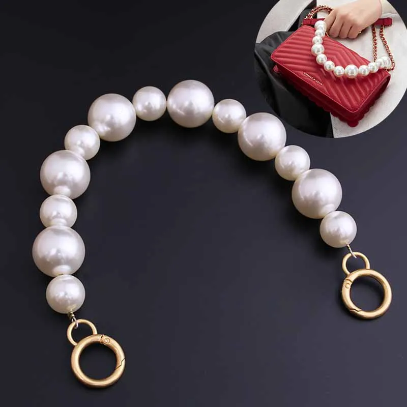Big Pearl Bag Chains Accessories For Handbags Metal Bag Chains Handbag