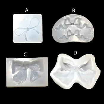 

Handmade Bowtie Pendant Epoxy Resin Casting Mould Bow Silicone Mold Jewelry Making Tools Art Crafts