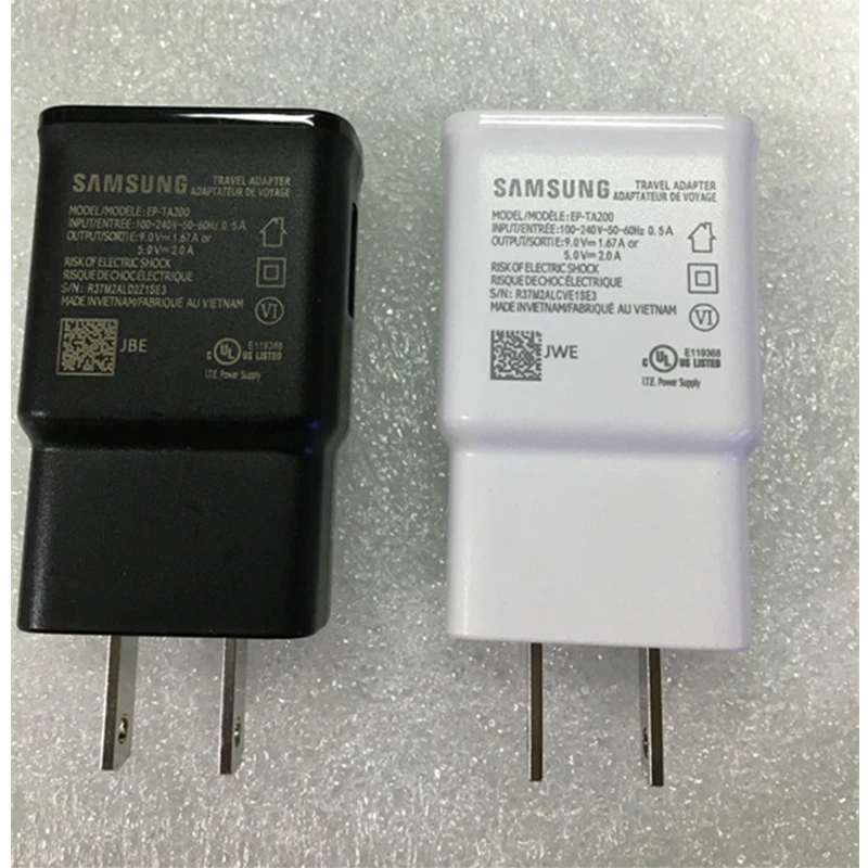 

US Standard Original Fast Power Charger for Samsung Galaxy S10 S10+ Note10 Note 10+ Fast Charging Phone Chargers Adpters Charge