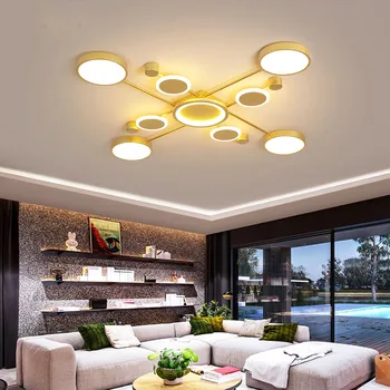 

Nordic Living Room Ceiling Light Led Gold Light Luxury High-End Hall Lamps Bedroom Lights Modern Simple Lights