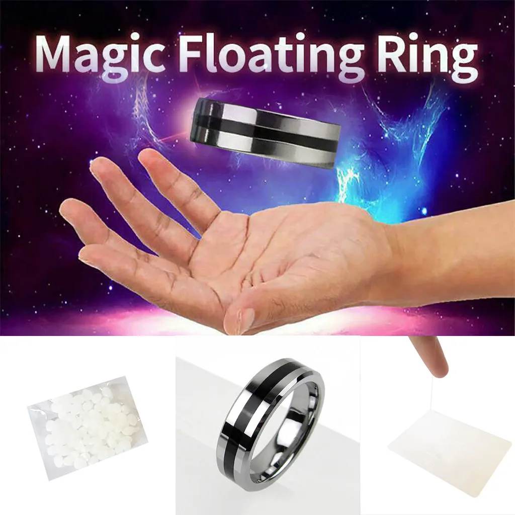 Left Magic Floating Ring Magic Tricks Play Ball Pen Floating Effect vbn 