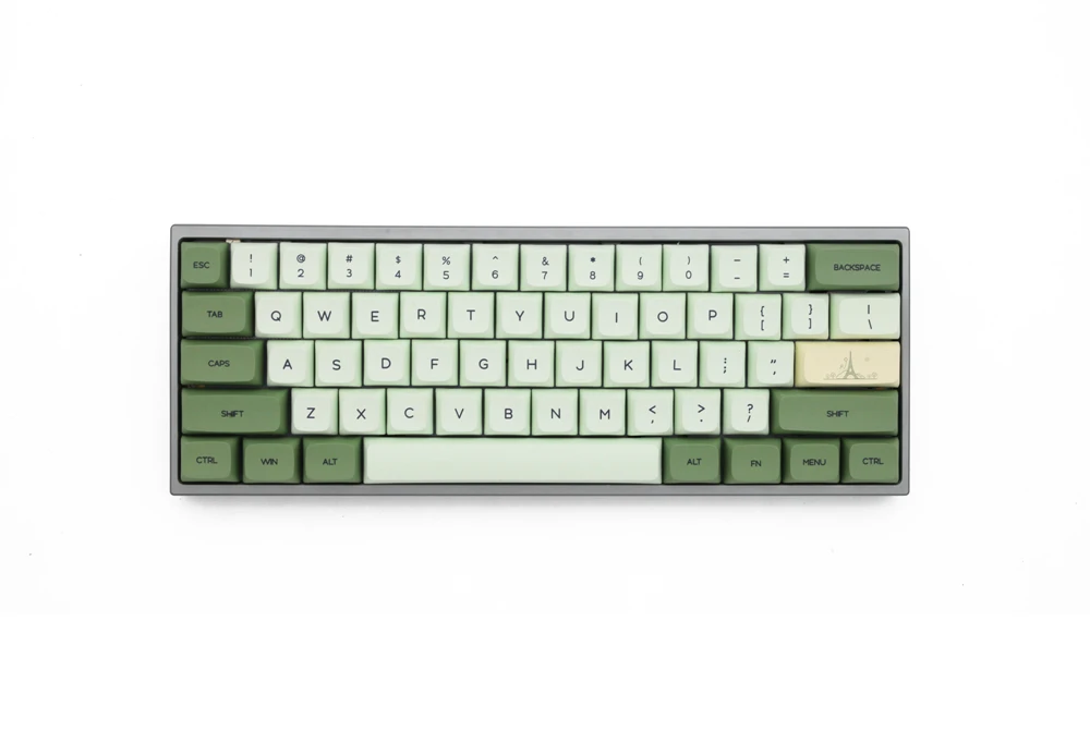 XDA-Matcha Green Tea Keycap Set, V2, PBT,