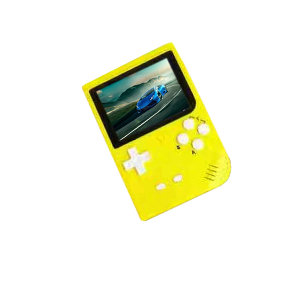 GUCAT 64 Bit 1000 Game Mini Portable Handheld Game Player 3 Inch LED Retro Video Console For Child Nostalgic Player With TF Card - Цвет: Оранжевый