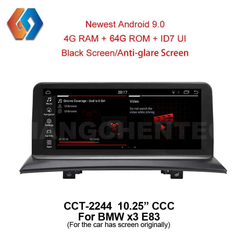 10.25 Android 9 64G for BMW X3 E83 CCC Car GPS inDash Multimedia Bigger Touch Screen Radio with iDrive WiFi BT TV DVR Backcam 44