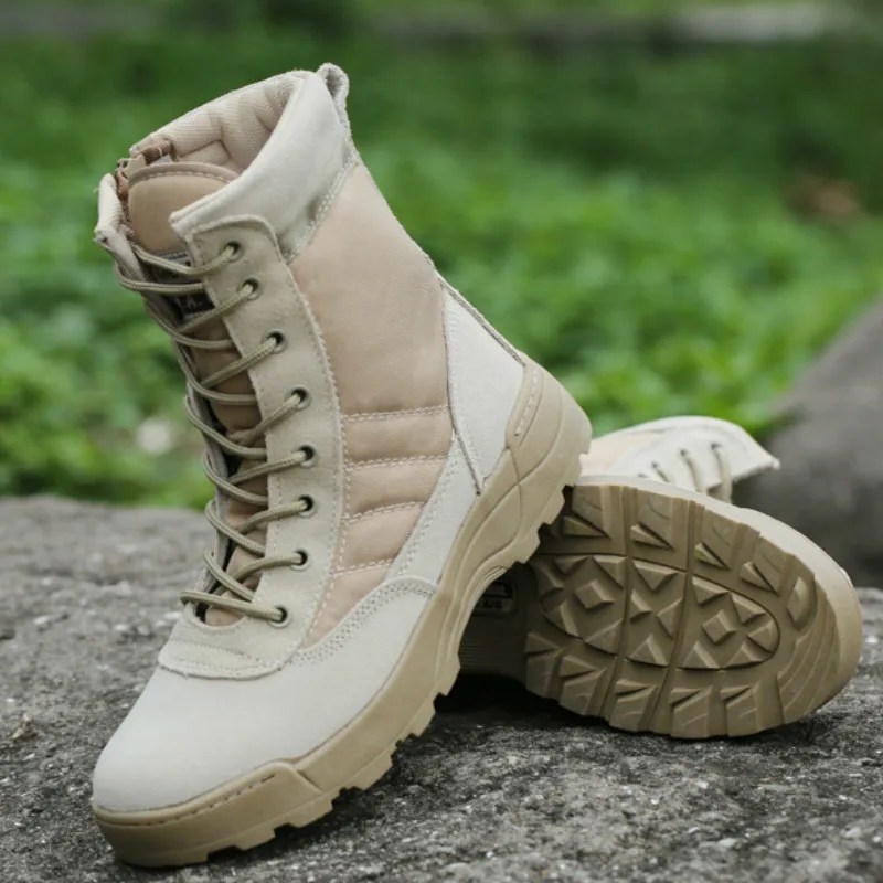 Уличные армейские ботинки мужские военные тактические для пустыни осенние