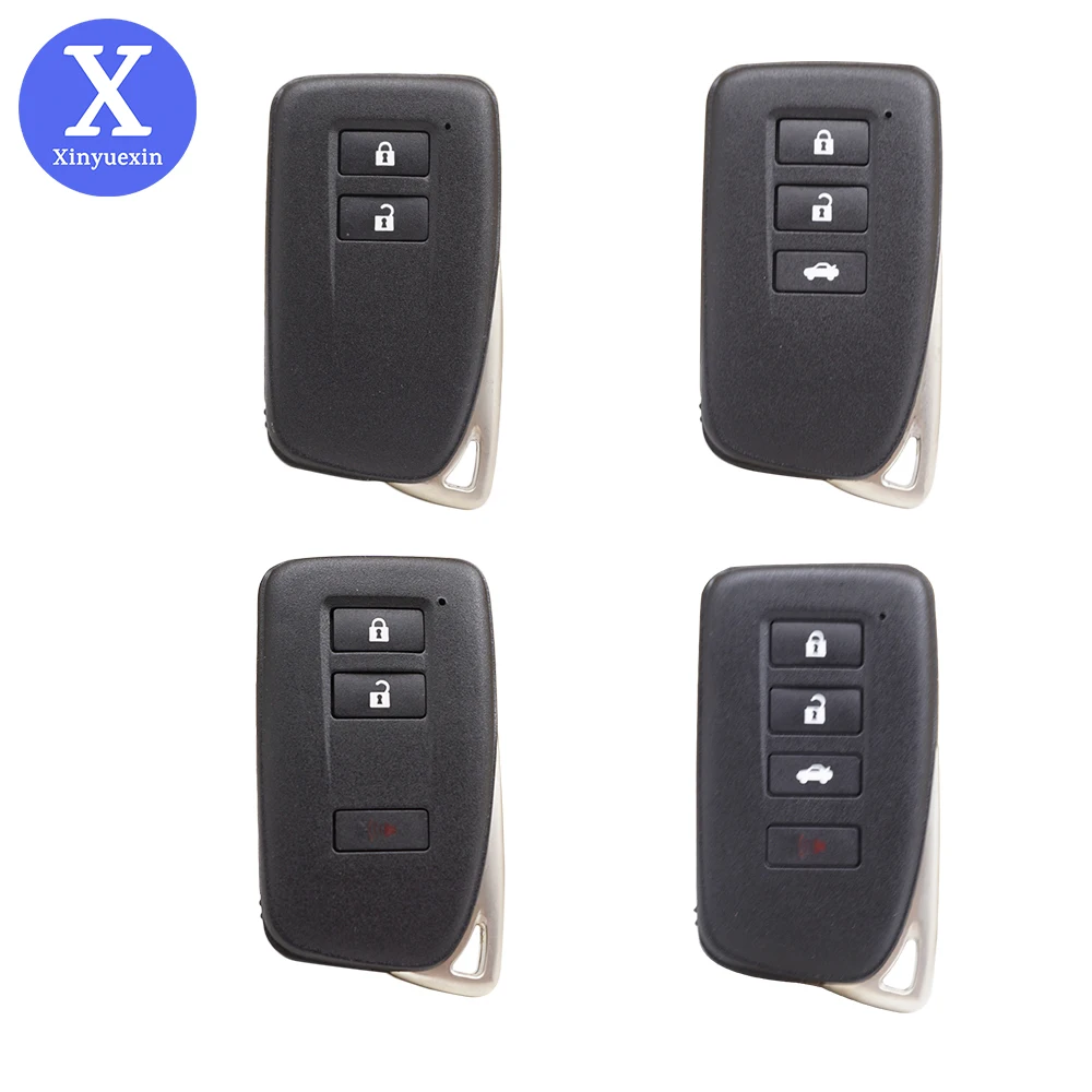 Xinyuexin Car Key Case Shell Fob for LEXUS IS250 RX450h GS300 GS350 ES250 NX200 NX300 Smart Remote Car Key Shell 2 3 4 Buttons