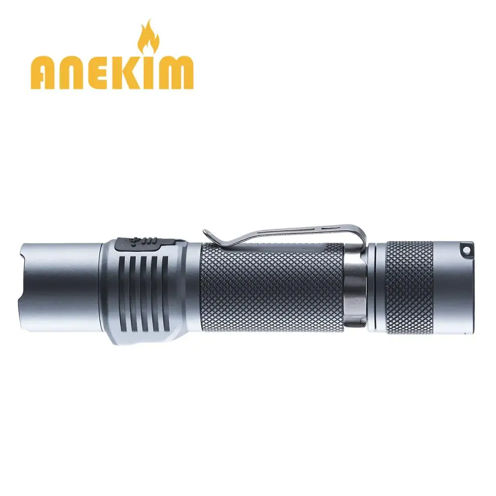 ANEKIM VC30, комплект, мощный светодиодный светильник, 18650, высокая мощность, SST40, до 2000 лм, тактический светильник для вспышки, карманный светильник, с зарядкой от USB, 2 А