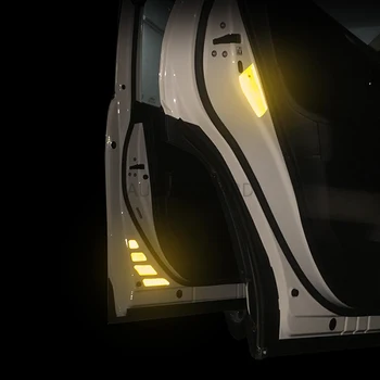 

For Toyota RAV4 2020 Car Door Reflective Sticker Car Door Safety Warning Sticker Car Accessories 10pcs