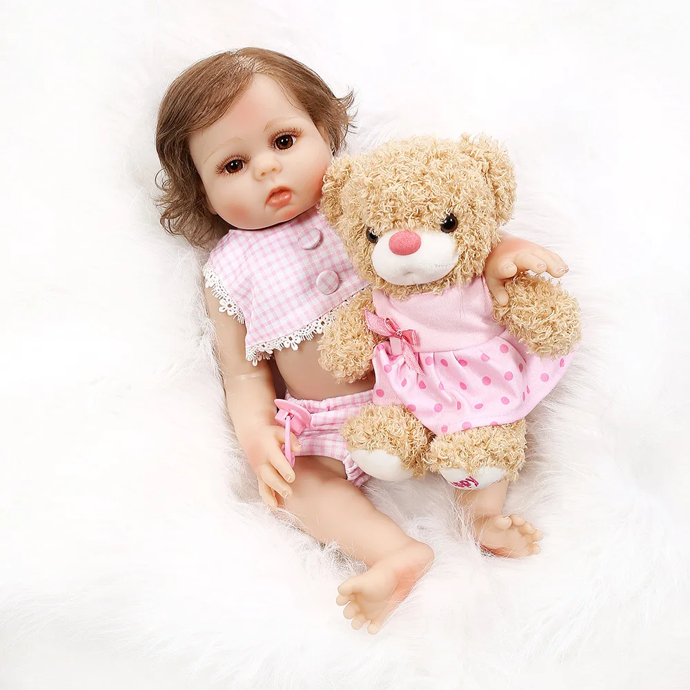 

All Silicone Doll Baby 48CM 17inch NPK Doll Bebe Reborn Dolls Girl Lifelike Reborn Doll Fashion Boy Newborn Reborn Babies