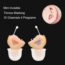 

Tinnitus Masking CIC Hearing Aid Digital Mini Invisible 10 Channels 4 Programs Ear Hearing Aids Devices Amplifiers for Deafness