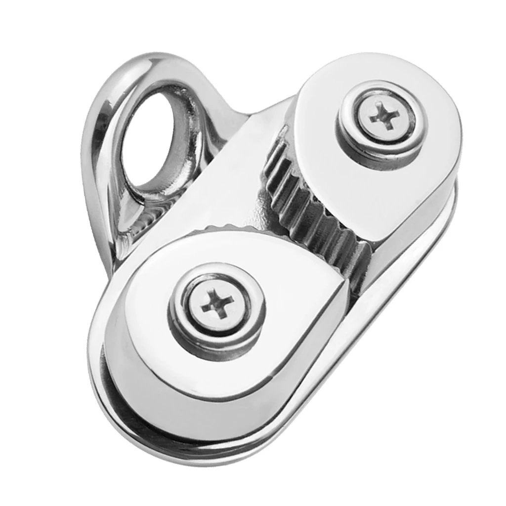 Cam Cleat Ball Bearing Fast Entry Cam Cleat for Sailing Sailboat Kayak, Aluminum