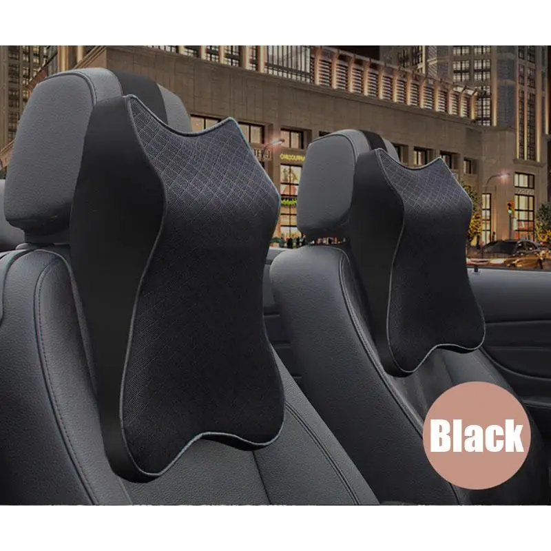 Car Seat Headrest Neck Rest Cushion Adjustable Car Neck Pillow 3D Memory Foam Head Rest Auto Headrest Travel Support Holder Seat