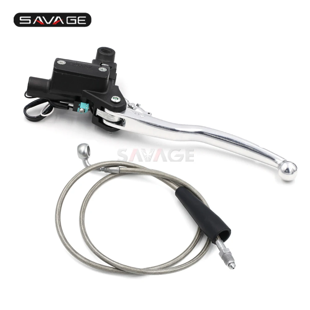 S  universal left&nbsp;hydraulic&nbsp;Clutch Master Cylinder & Levers & Oil Hose Pipe (3)