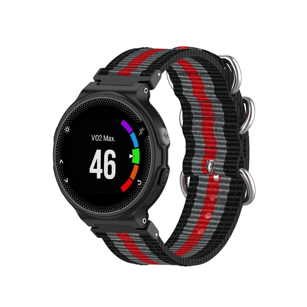 Нейлон Смарт ремешок для наручных часов для Garmin Forerunner 220 Ремешок Браслет, ремешок для наручных часов Garmin Forerunner 230 235 630 620 735 Wirstband