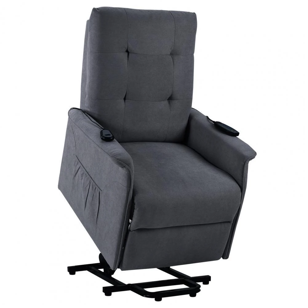 Orkaan Fraude honderd Veiligheid Unieke Motor Riser Fauteuil Home Lounge Donkergrijs Elektrische  Lift Fauteuil Anti Skid Voor Ouderen|Stoelhoes| - AliExpress