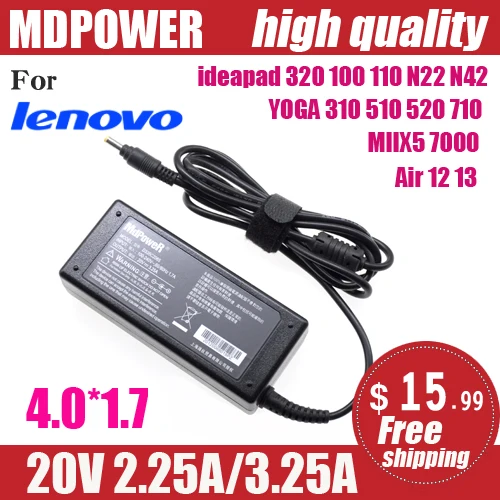 Зарядное устройство для Lenovo YOGA 4 0 1 7 310 510 MIIX5 520 Air 12 13 ideapad 710 7000 N22 N42 | Компьютеры и