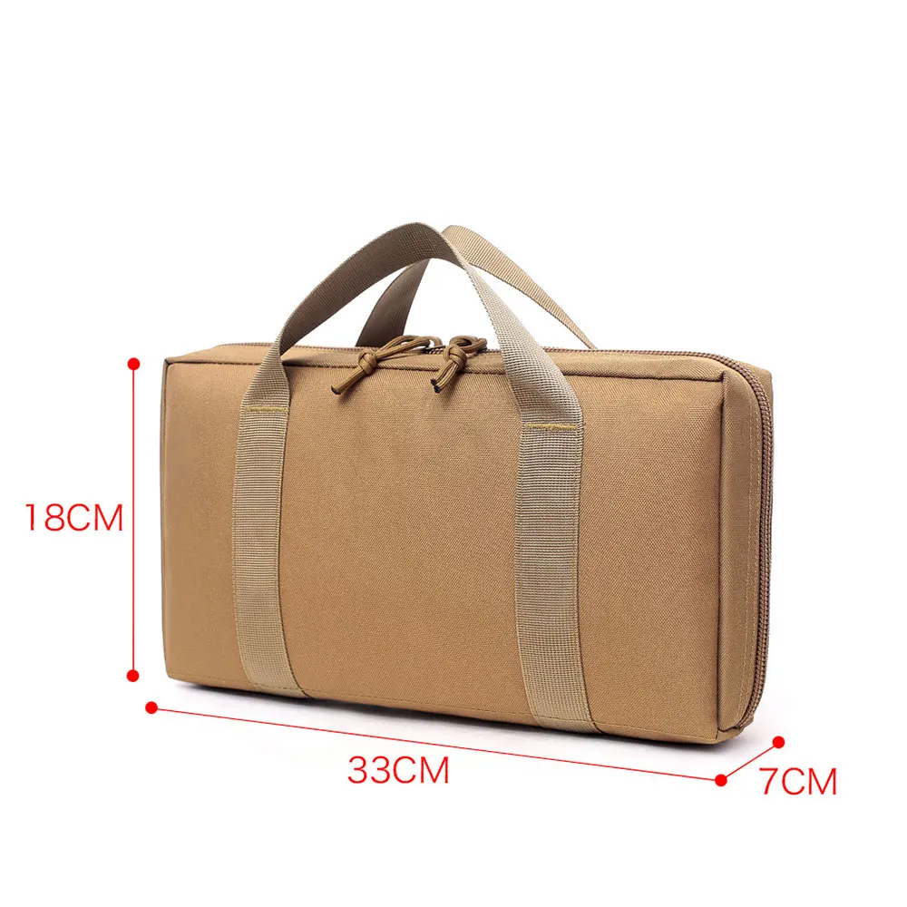 Tactical Pistol Range Bag Gun Case for Handgun and Ammo Carry,Portable Soft Pistol Case Handgun Holster EDC Hunting Tool Pouch 3