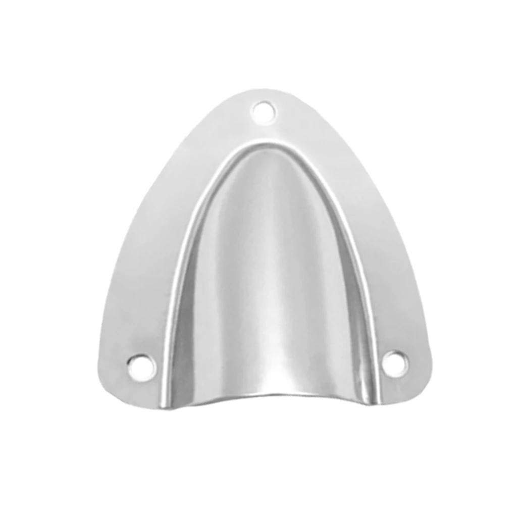 Silver Vent Hole Cover Vent Cover, Stainless Steel, Clam Shell Shape