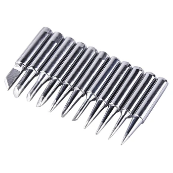 

SHGO HOT-11 Pieces Soldering Iron Tips Kit 900M-T for Hakko Soldering Station Tool 900M 936 937 907