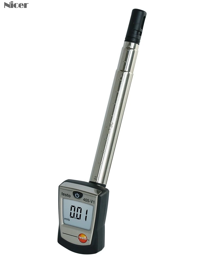 Testo 405-V1 Anemometro Termico Con Supporto Per Condotto Flusso D'Aria/Vento Volume Velocità Misuratore Di Temperatura Tester Testo 405-V1 0560 4053