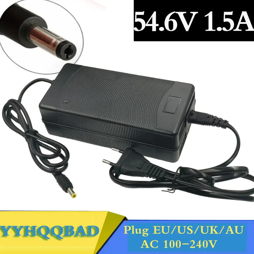 54.6V1.5A зарядное устройство 54 6 v 1.5A Электрический велосипед литиевая батарея для 48V