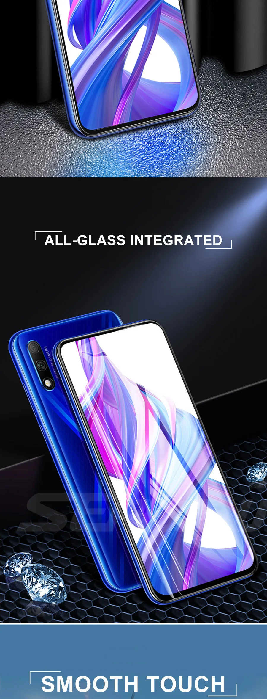 9H защитное закаленное стекло для Honor 9X8X20 V20 V10 V9 Play Honor 8C 8A 9i 10i 20i Защитная пленка для экрана