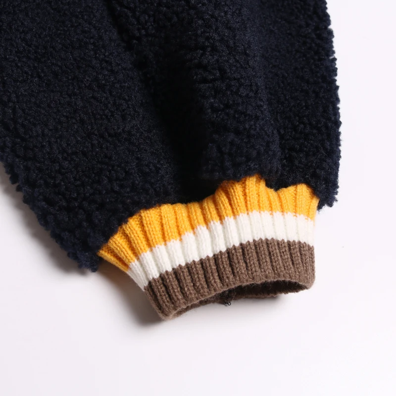 XUXI Lamb Fleece Coat Women Fashion Long Sleeve
