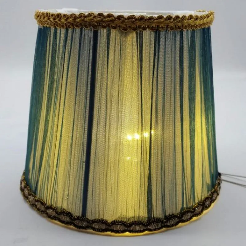 E14 абажуры 13,5-15 см Ткань Круглый абажур для настенных ламп Свеча Хрустальные люстры Современная крышка лампы для ламп