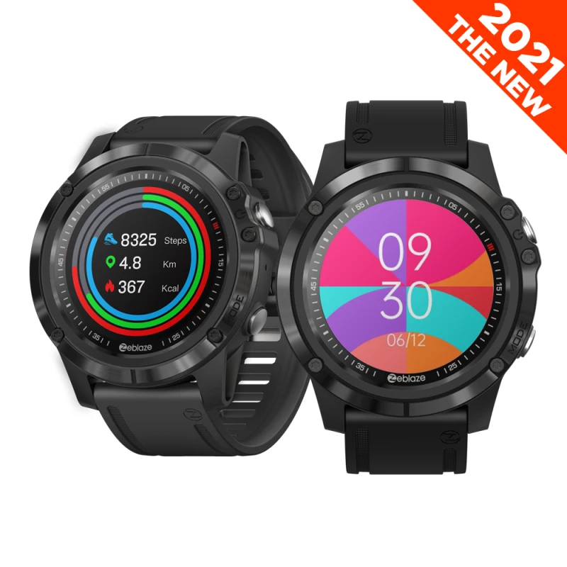 US $21.44 The New 2021 Zeblaze VIBE 3S HD 13 HD Color Touch Screen 360 360 Health And Fitness Smartwatch 25 Days Battery Life Smart