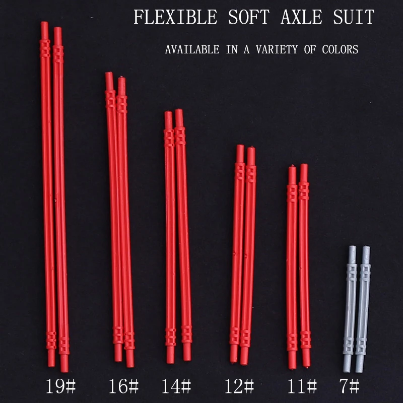 10pcs/Lot Decool High-Tech Parts MOC Hose Flexible Soft Axle Suit Rod Shaft Car Blocks Brick 32580 32199 32200 32201 32202 32235 | Игрушки и