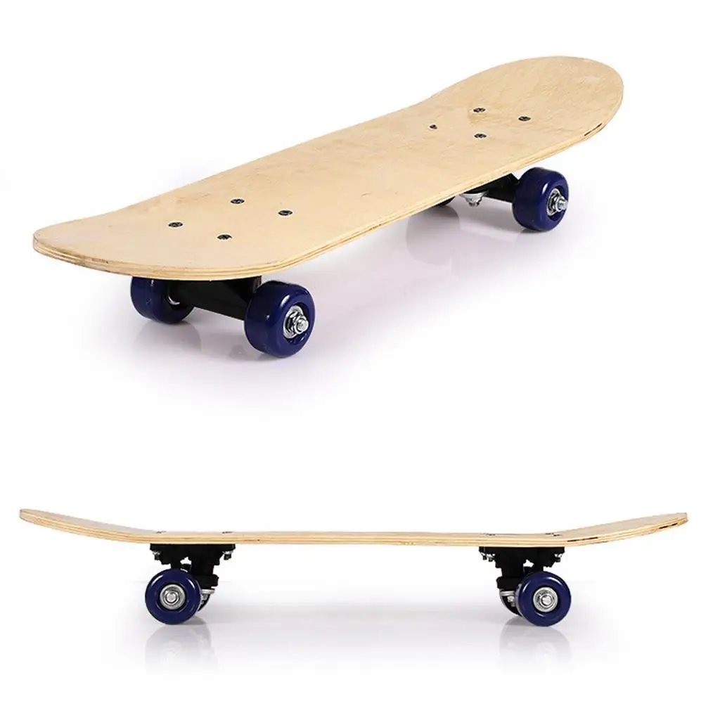 Pro Kids Skateboard Complete Wheel Truck Maple Wood Deck Solid Blank Longboard Skateboard DIY Blank Deck 60x15cm