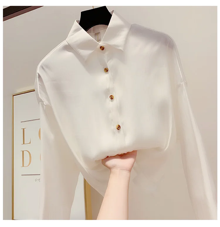 Neploe новая свободная тонкая винтажная рубашка темперамент короткий рукав блузка Женский дизайн отложной воротник Осень Blusas 46519