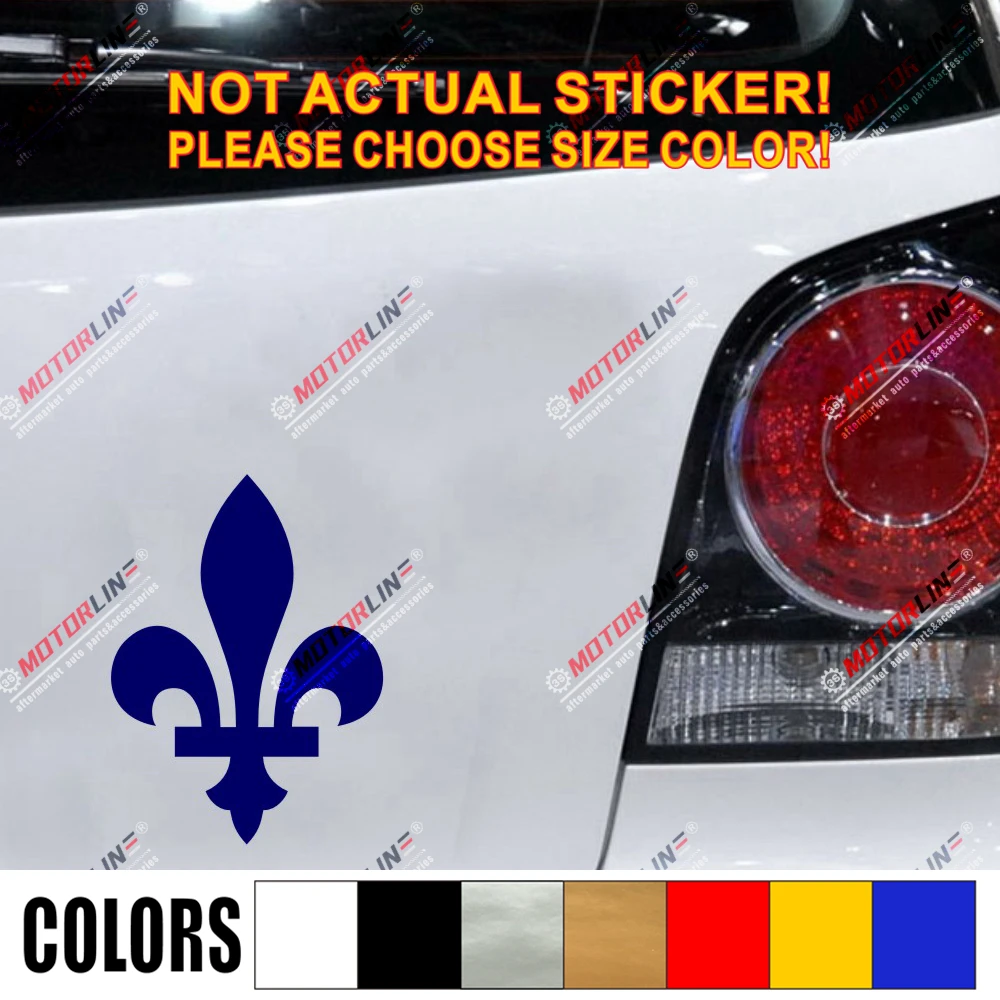 ケベックフルールドリスデカールステッカー旗カナダ車ビニールピックサイズカラーダイカット背景なし 車のステッカー Aliexpress