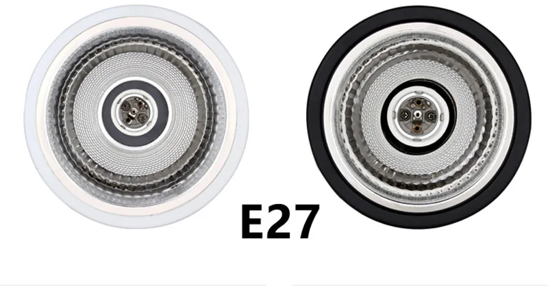 Светодиодный светильник на поверхности черный/белый корпус+ сменная лампа E27 светодиодный потолочный светильник