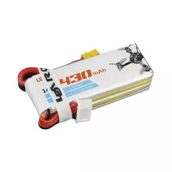 

RCtown LDARC 4S 14.8V 430mAh 80C Lipo Battery XT30 Plug for ET85 Beta85X RC Drone FPV Racing