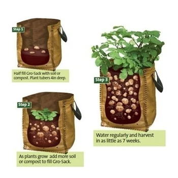 

Patio Lawn Garden Accessories Bag Hanging Potato Grow Planter Bags Planting Bag Open Style Outdoor Vertical Greening Herbs