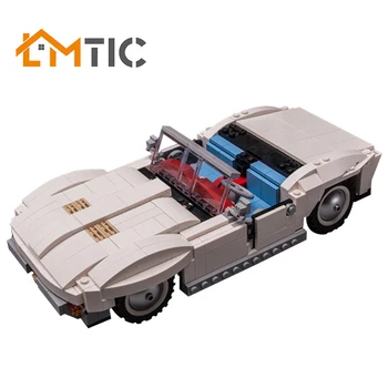 

BuildMOC White Racing Car Vette Cabrio Collection Model 650pcs Building Blocks Diy Bricks Educational Christmas Gift For Kids