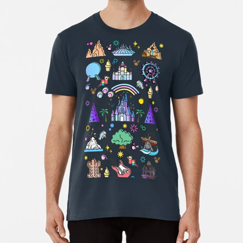 

Happiest Place on Earth Collection. It's a Small World, Haunted Mansion, Princess Castle, Manatee, Ferris Wheel T shir