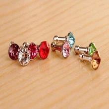 Универсальный мобильный телефон Алмазная Пылезащитная вилка Универсальные наушники Пылезащитная заглушка для входа наушников мобильного телефона