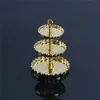 1/12 Dollhouse Miniature 3-layer Metal Fruit Dessert Snack Rack Stand Pretend Play Kitchen Furniture Toys Best Gift 2