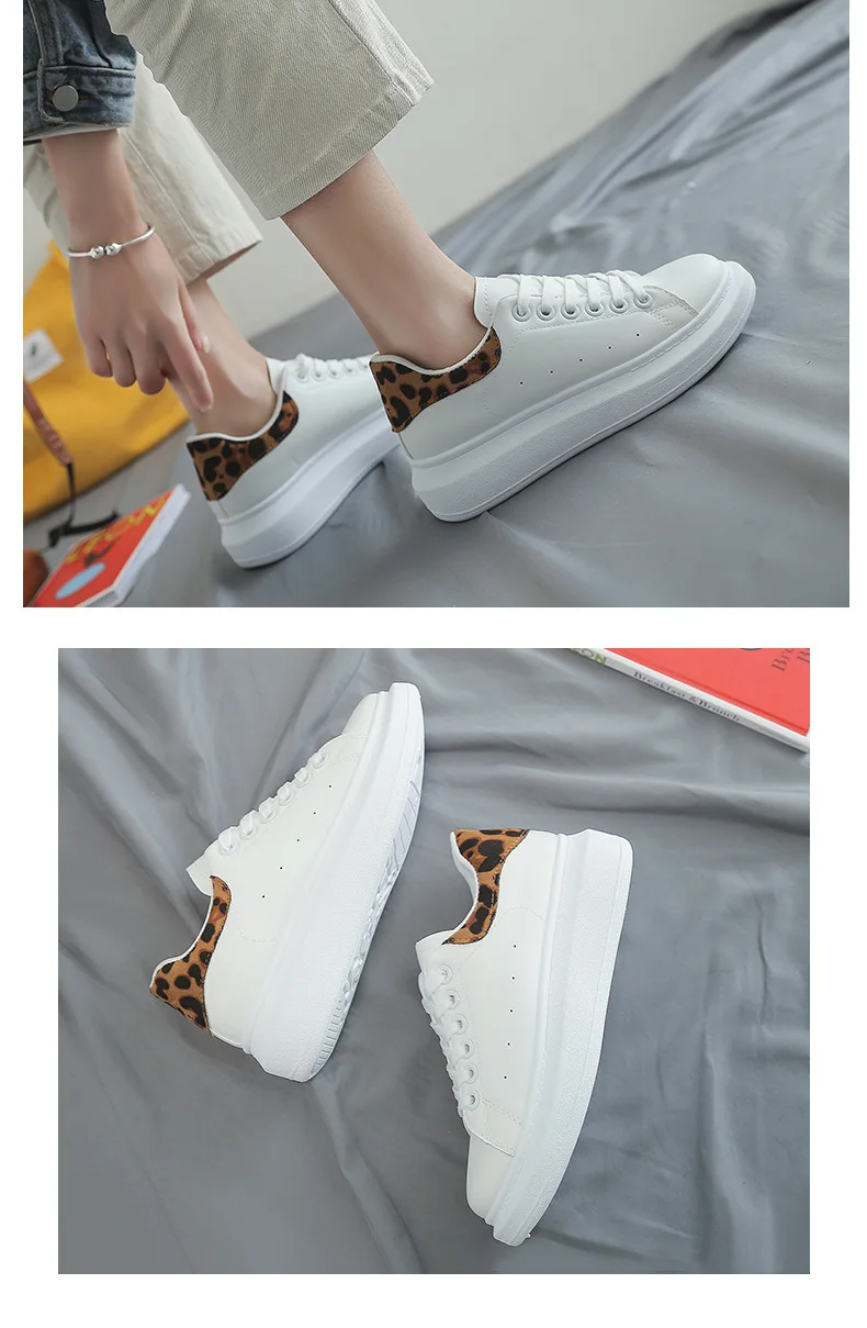 Women Leopard Sneakers Shoes Fashion Pu Comfortable Shoes Sexy Leisure Women's Mesh Tennis Shoes Tenis Feminino H1-43