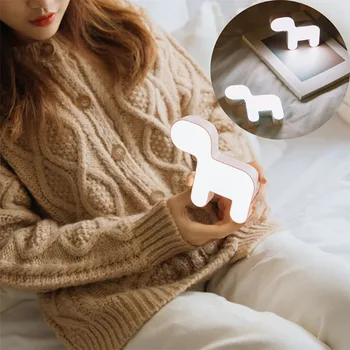 

Mascot Bell Dog Night Light Stylish And Simple Decorative Table Lamp Timed Light Creative cute dog night light ctable lamp