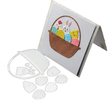 

Easter Dies Animal Rabbit Egg Metal Cutting Dies for Scrapbooking Basket Decoration Craft Troqueles New Die for 2020 Stencil