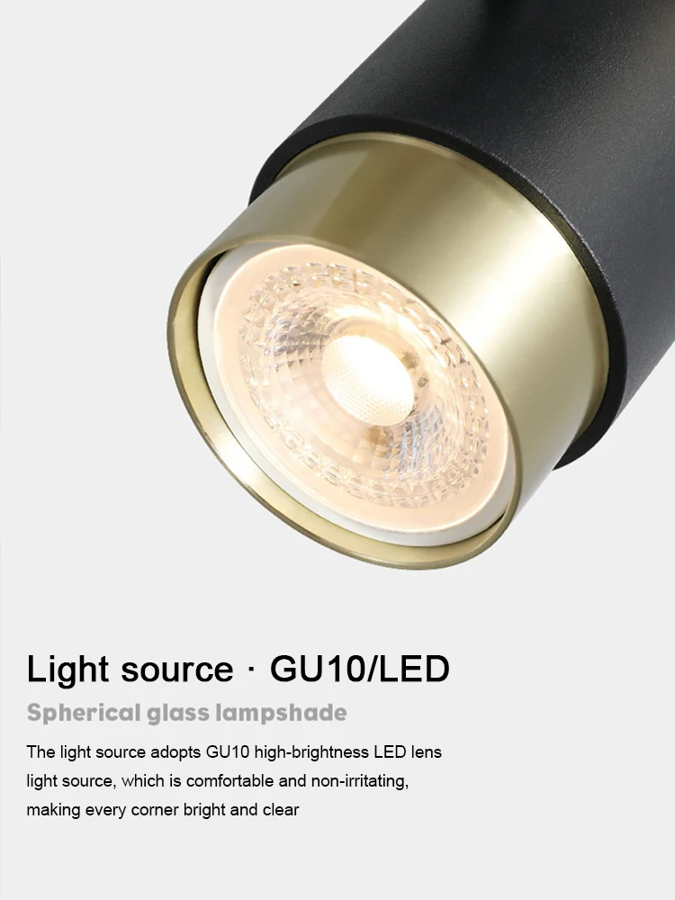 Luz de Teto Luz do Corredor Duplo-headed Downlight Superfície Montado Spotlight Led Luxo Criativo Sala Estar 3 Luminárias de parede