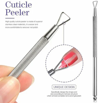 

Assortment Sanding Practical Finger Toenail Scraper Nail Polish Remover Tool Kit Home DIY Cuticle Pusher Manicure Wipe Pads
