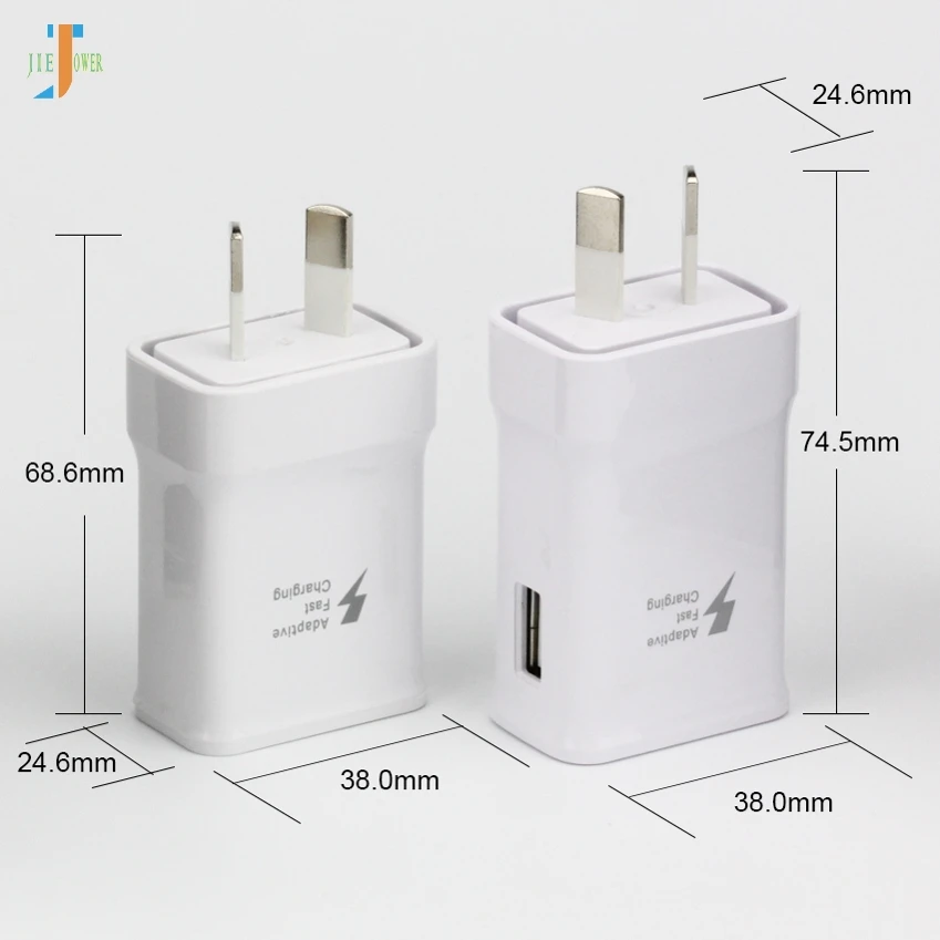 100 шт/партия универсальное быстрое зарядное устройство USB штепсельная вилка AU дорожное настенное зарядное устройство для мобильного телефона адаптер для samsung Xiaomi huawei LG