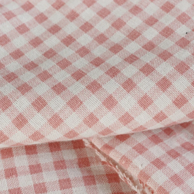 Винтажная тканая ткань в горошек, грубая льняная ткань, полиэстер для домашнего текстиля, Рождественская декоративная ткань W300022