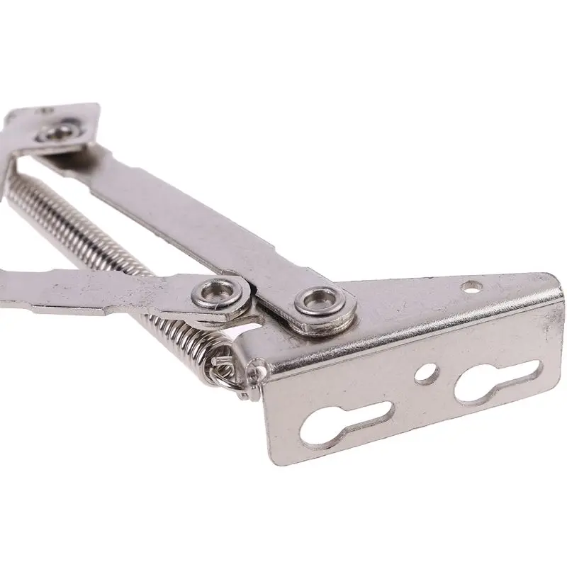 2pcs/set 80 Degree Sprung Hinges Cabinet Door Lift Up Stay Flap Top Support Tool for Cupboard Kitchen