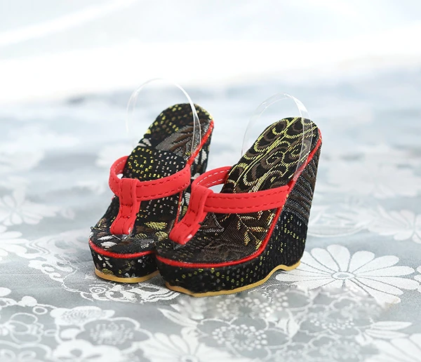 M0345 children handmade toy 1/6 1/3 1/4 uncle Doll BJD/SD doll shoes props Accessories Mini High heel clogs 1 pair | Игрушки и хобби