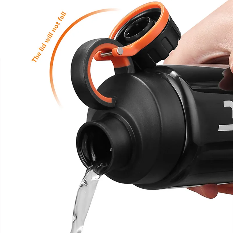 Sports Water Bottle With Stainless Steel Strainer Camping Cycling Hiking Fitness Sport Shaker Drinking Bottles